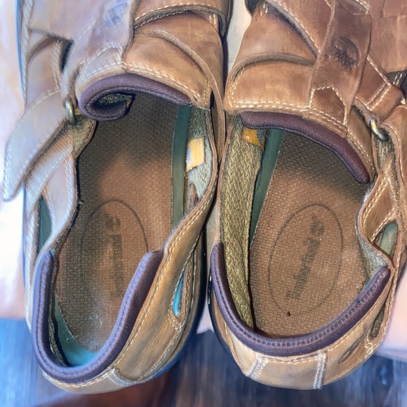 Timberland Men’s Brown Leather Slip On Shoe-Size 9.5 - Picture 4 of 10